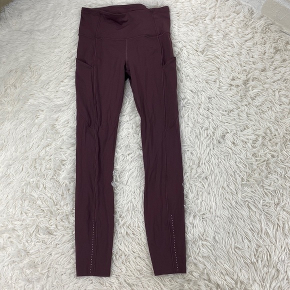 Lululemon Fast & Free 7/8 Tight II *Nulux 25" Arctic Plum - Picture 1 of 7